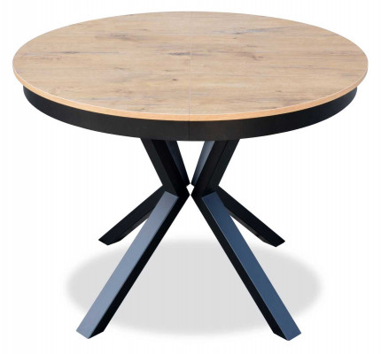 Luxus Esstisch Braun Runder Tisch Esszimmer Holz Design Tische 100 cm