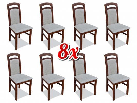 Stuhl 8x Esszimmer Polsterstuhl Fernseh Textil Küche Stühle Set Neu Club Lounge