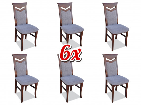 Restaurant Lehn Stuhl 6x Stühle Polster Neu Moderne Ess Zimmer Wohn Komplett Set