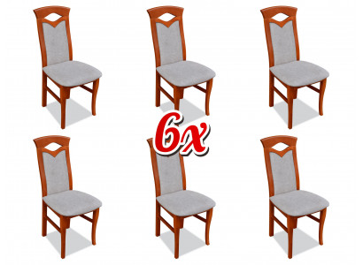 Polsterstuhl Sessel Textil Sitz Sessel Set Neu Küche Stuhl Esszimmer 6x Stühle