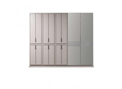 Grauer Schlafzimmer Kleiderschrank Luxus Schränke Holzschrank Möbel Schrank