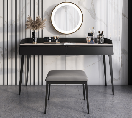 Moderner Schwarzer Schminktisch Holzkommode Designer Kosmetiktisch Neu