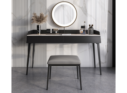 Moderner Schwarzer Schminktisch Holzkommode Designer Kosmetiktisch Neu