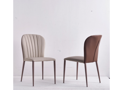 Beiger Esszimmer Stuhl Esszimmer Möbel Designer Kunstleder Stühle Neu