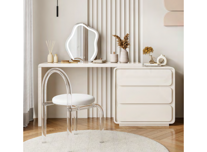 Weißer Moderner Schminktisch Designer Frisiertisch Mit Schubladen Neu