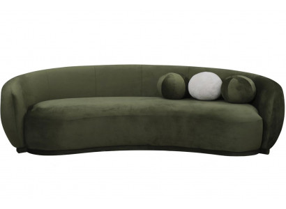 Stoffsofa Dreisitzer Couch Sofa 3 Sitzer Grün Stoff Polstersofa Modern