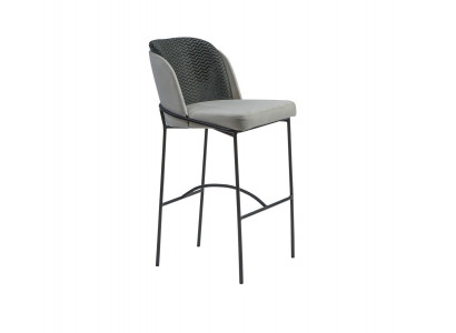 Esszimmer Barhocker Design Bar Stühle Polster Stuhl Moderne Grau