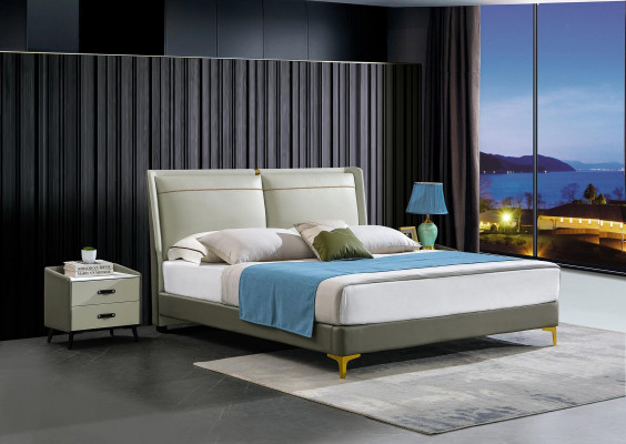 Doppelbett Luxus Möbel Betten Schlafzimmer Doppel Bett Beige Hotel