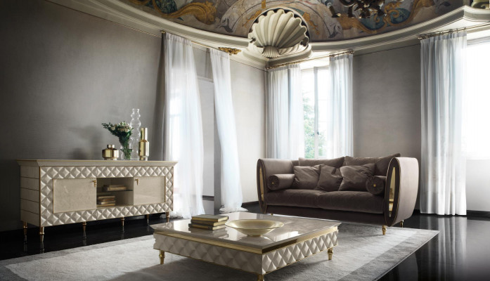 Sofagarnitur Sofa Couch 3 + 1 Wohnzimmer Designer Möbel Classisch