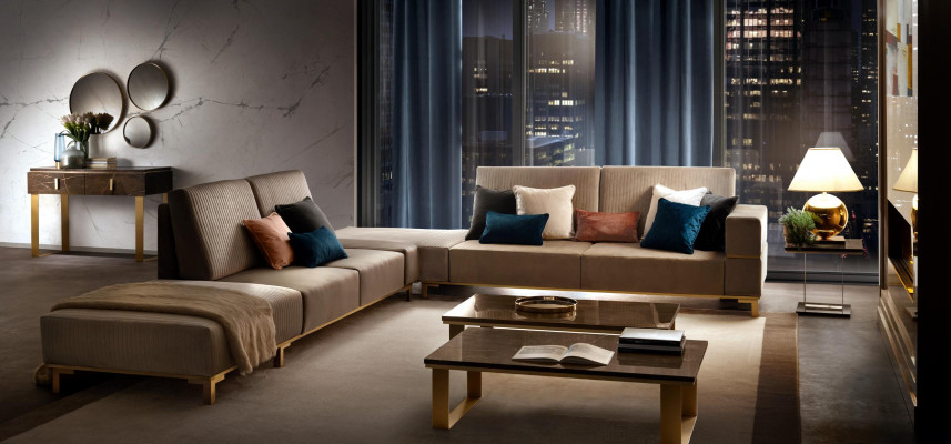 Ecksofa Sofa Couch Textilsofa Wohnlandschaft Luxus Moebel L Form Couchtisch 2tlg