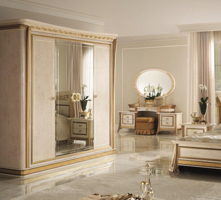 Kleider Schrank Kleiderschränke Spiegel Möbel Wohnen Möbel Holz Arredoclassic