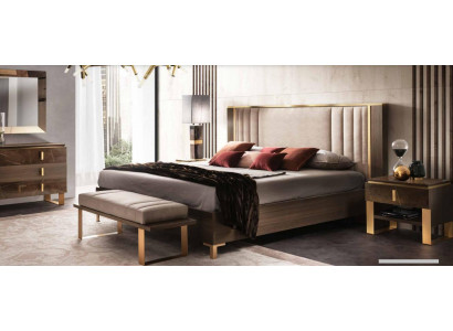 Klassisches 4tlg Schlafzimmer Modernes Set Bett Nachttisch Kommode