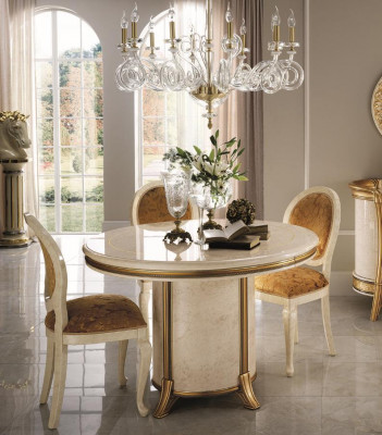 arredoclassic™ Luxus Klasse Möbel Esszimmer Rund Tisch Esstisch