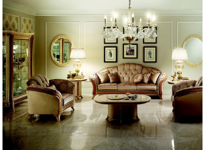Edle Designer Sofa Couch 2 Sitzer Polster Sofas Textil Jugendstil arredoclassic™