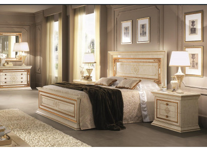 Bett Polster Design Luxus Doppel Betten Hotel Holz Schlaf Zimmer arredoclassic