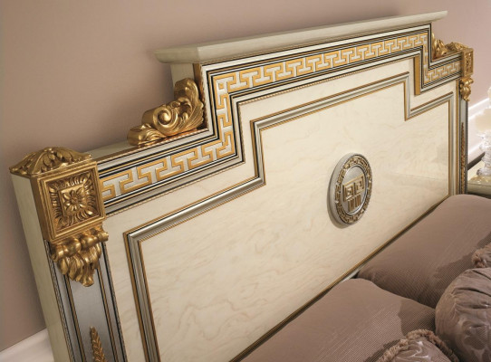 Italienische Möbel Bett Betten Holzbett Echtholz Doppelbett Neu arredoclassic