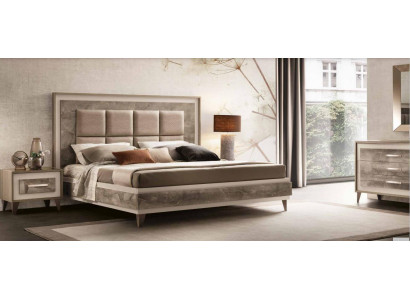 Bett Nachttisch 3tlg. Schlafzimmer Set Luxus Modern Komplett Italienische Möbel