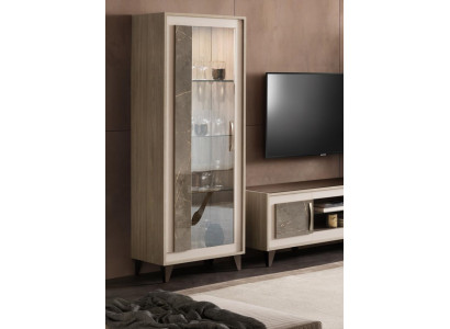 Vitrine Glasschrank Regal Bücherschrank Wohnwand Schrank Möbel Regale Wohnzimmer