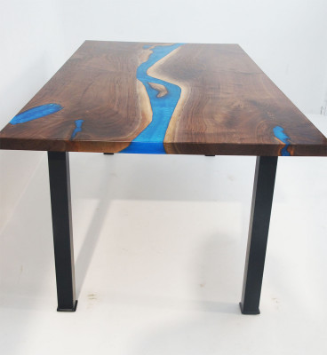 Fluss Tische Esstisch Design Tisch Moderne Möbel 220x90 Epoxid Harz Ozean Meer