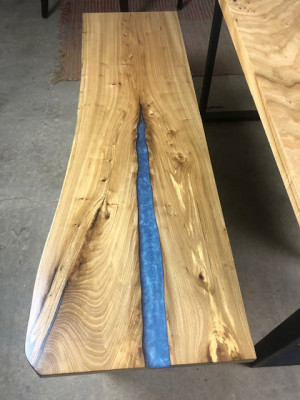 Design Tisch Bank Esstisch Küchentisch Wohnzimmer Tische Bänke Massiv epoxid neu