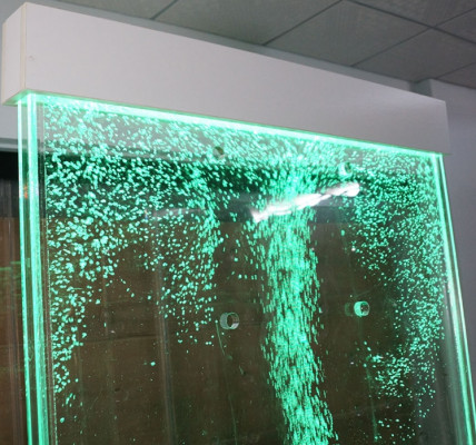 Moderne Trennwand Wasser Wände LED Dekorative Wasserwand Beleuchtete Wand