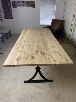 Echtes Holz Epoxidharz Esstisch River Table 260x90 Neu Tische Massiv