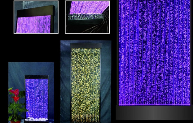 Trennwand Regal Schrank Wasserwand Säule Wände LED 200x220