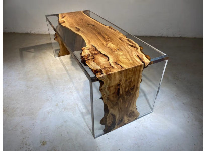 Couchtisch Echtes Holz Flusstisch Massiv Epoxidharz Tische Couchtische 120x60