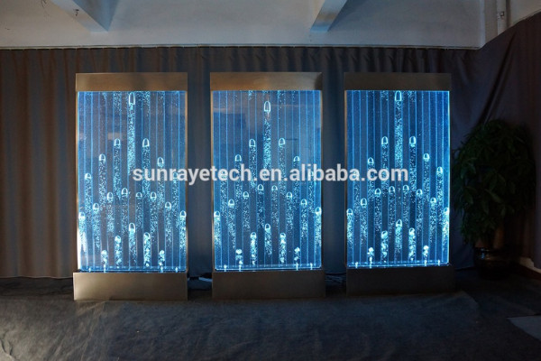 Wandpaneel mit Wasserblasen LED Dekorative Wasserwand Designer Wasser Wand