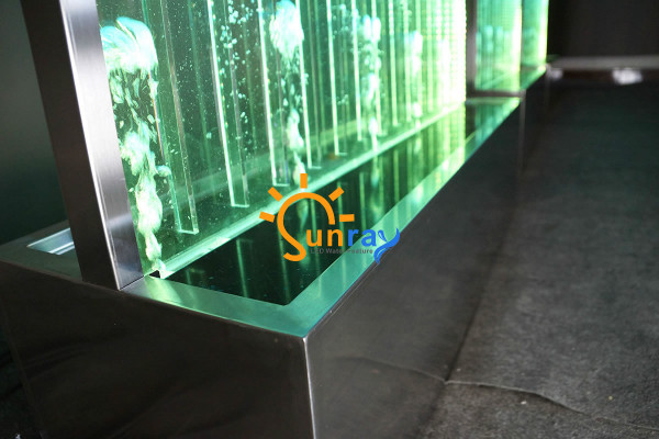 Wandpaneel mit Wasserblasen LED Neu Wasserwand Designer Wasser Wand Beleuchtete