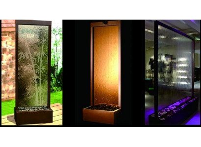 Moderne Trennwand Wasserwand Wände Dekorative Wasserfall Water Wall Led