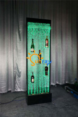 Wasser Wand Säule Water Wall Regal Bar Regal Schrank Möbel LED