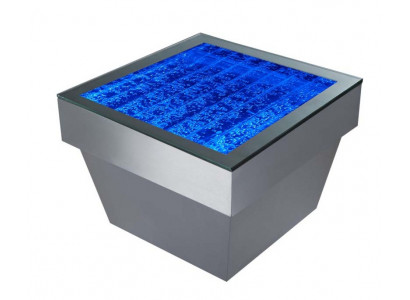 Design Tisch Couchtisch Wasser Säulen Säule Dekor Water Sofa Tische LED