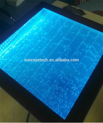 Design Tisch Couchtisch Wasser Säulen Säule Dekor Water Sofa Tische LED