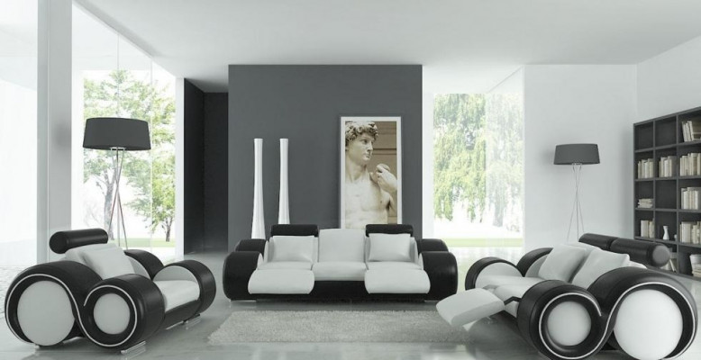 Patentiertes Design Komplett Sofagarnitur Wohnzimmer Set Couch Sofa Garnitur Neu