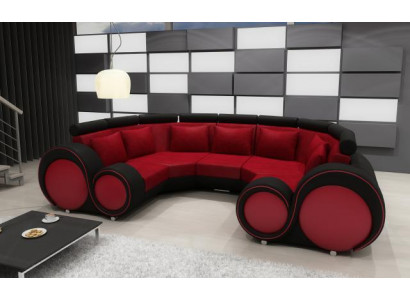 Wohnlandschaft Textil Couch Microfaser Polstergarnitur XXL Neu Sofa Stoff USB