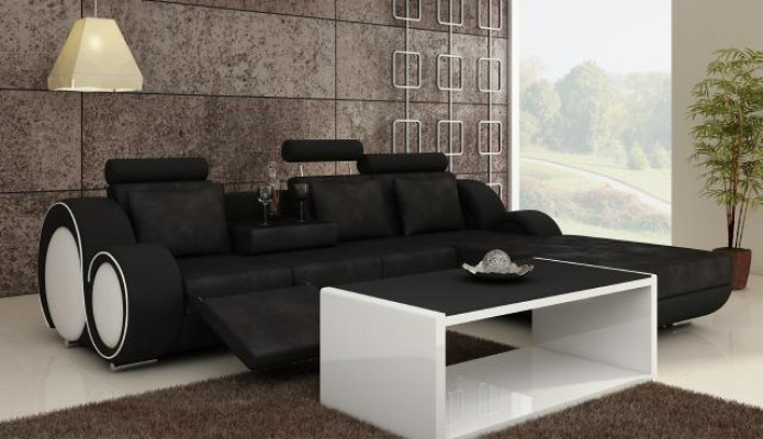 TEXTILSOFA GARNITUR ECKCOUCH ECKSOFA STOFFSOFA WOHNLANDSCHAFT COUCHGARNITUR NEU