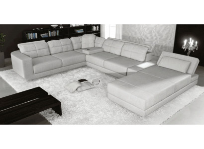 Eck Sofa Couch Polster Ecke Leder Sofa Couchen Möbel Neu Wohnlandschaft U Form