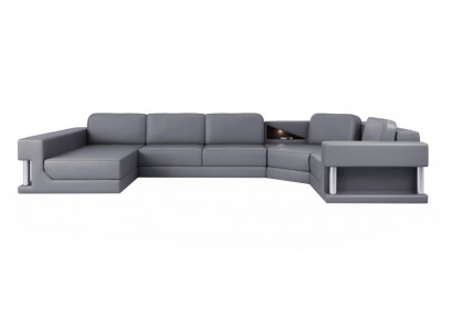 Wohnlandschaft U Form Eck Sofa Couch Polster Ecke Leder Sofa Couchen Möbel Neu