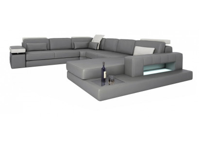Sofas Grau Neu Sofa U-Form Stoffsofa Couch Wohnlandschaft Design Modern Leder