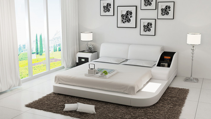 Wasserbett Hotel Doppel Bett Betten Komplett Lederbett Polsterbett Wasser LB8815