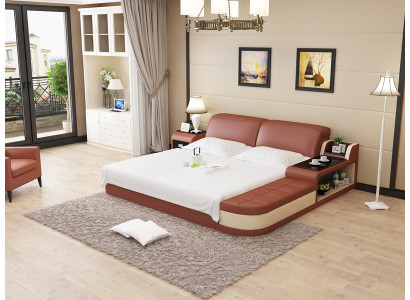 Wasserbett Hotel Doppel Bett Betten Komplett Lederbett Polsterbett Wasser LB8820