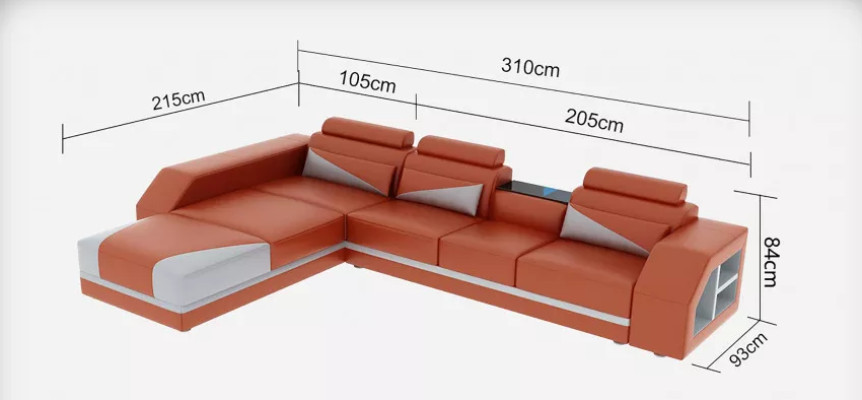 Design Sofa Ecksofa Sofas Couch Polster Eckgarnitur Eckcouch Sitzgarnituren 2tlg