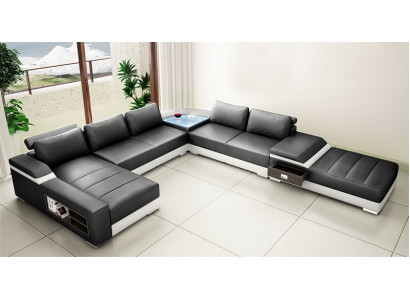 Designer-Komfort U-Form Ecksofa mit Hervorragender Polsterung