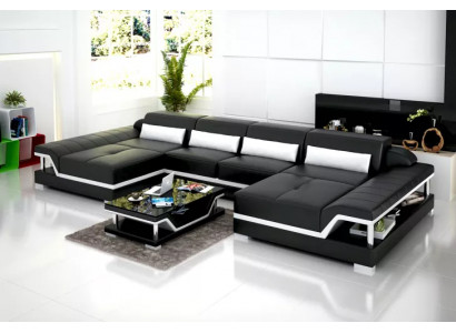 Design Sofa Ledergarnitur Couchen Eckcouch Polster Sofas Ledercouch Wohnzimmer
