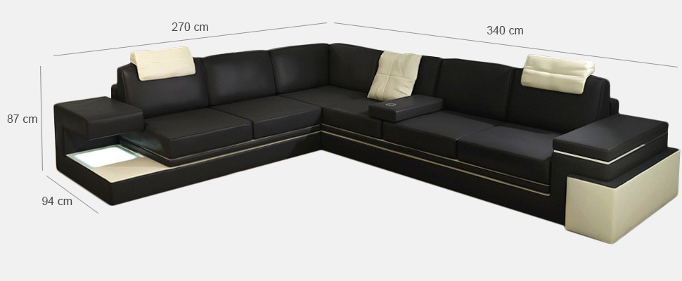 Wohnlandschaft XXL Ecksofa Polster Eck Ecke Sitz Garnitur Sofas Couchen Textil