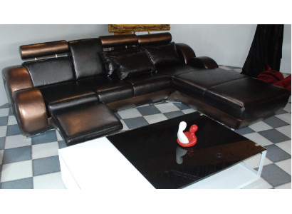 Elegante Designer Eckcouch Berlin II Ledersofa mit USB Sofa Couch Maßfertigung
