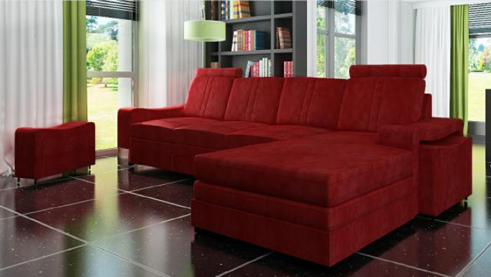 Textilcouch Eckcouch Stoffsofa mit USB Ecksofa Sofa Polster Garnitur Ecke Neu