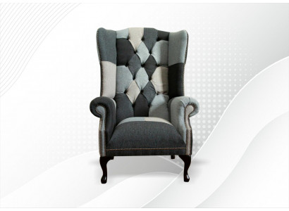 Luxus Polster Klassische Chesterfield Sessel 1 Sitzer Ohrensessel Einsitzer Neu