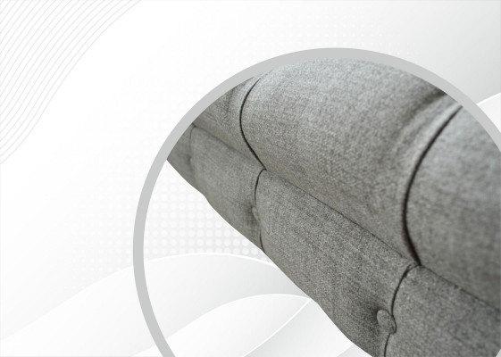 Chesterfield 3 Sitzer Designer Sofa Polster Sofas Couchen Stoff Textil